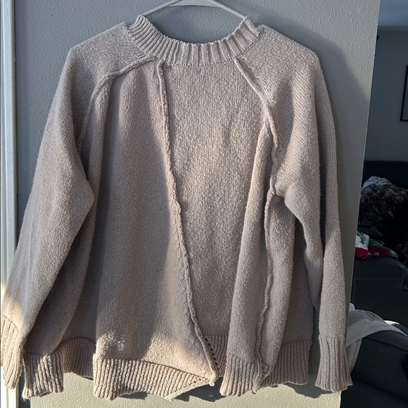 Elegant Women's Sweater in Soft Beige - Picture 3 of 5